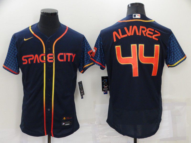 Men Houston Astros #44 Alvarez Blue City Edition Elite Nike 2022 MLB Jerseys->houston astros->MLB Jersey